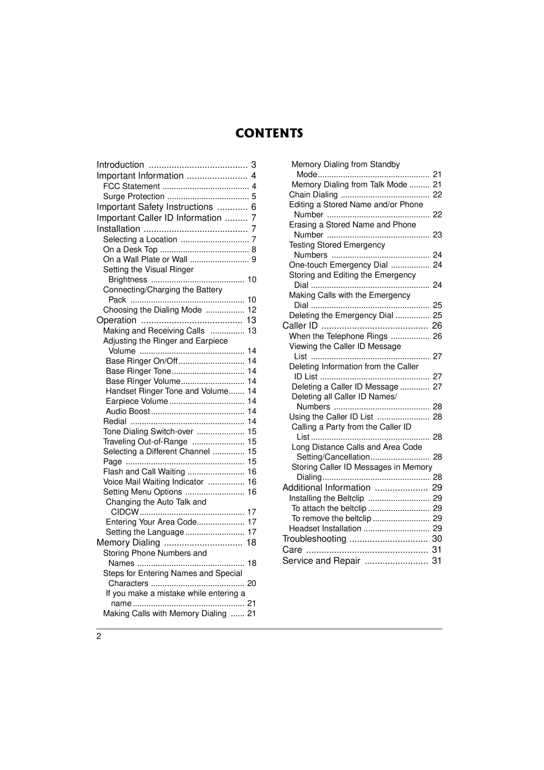 Radio Shack 43-3577 owner manual Contents 