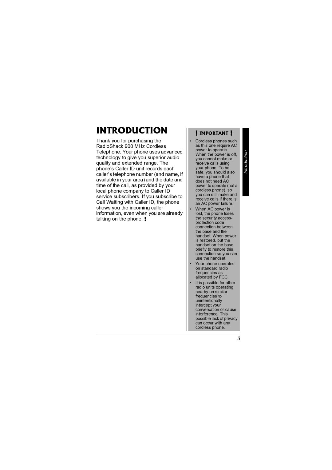 Radio Shack 43-3578 owner manual Introduction 