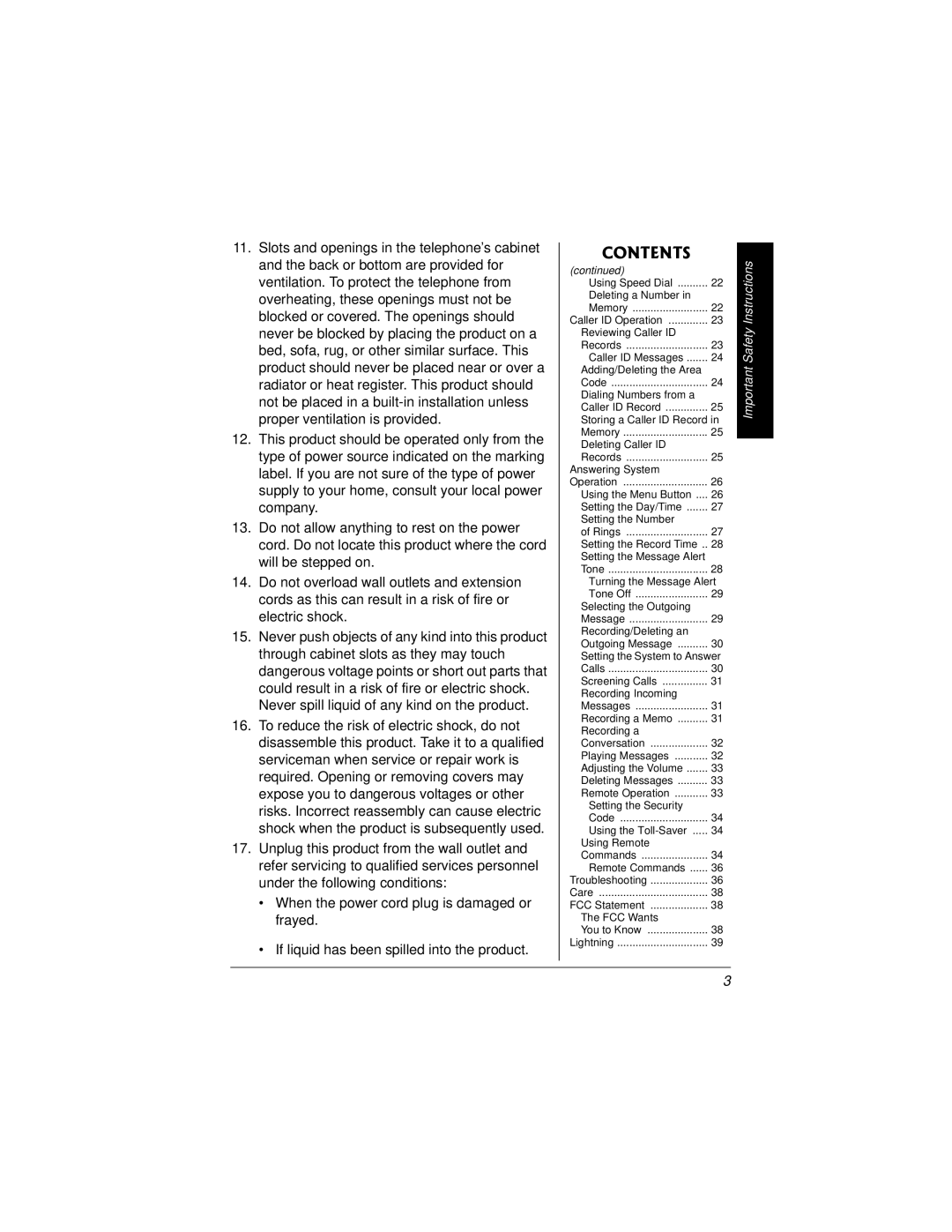 Radio Shack 43-3817 owner manual Using Speed Dial Deleting a Number 