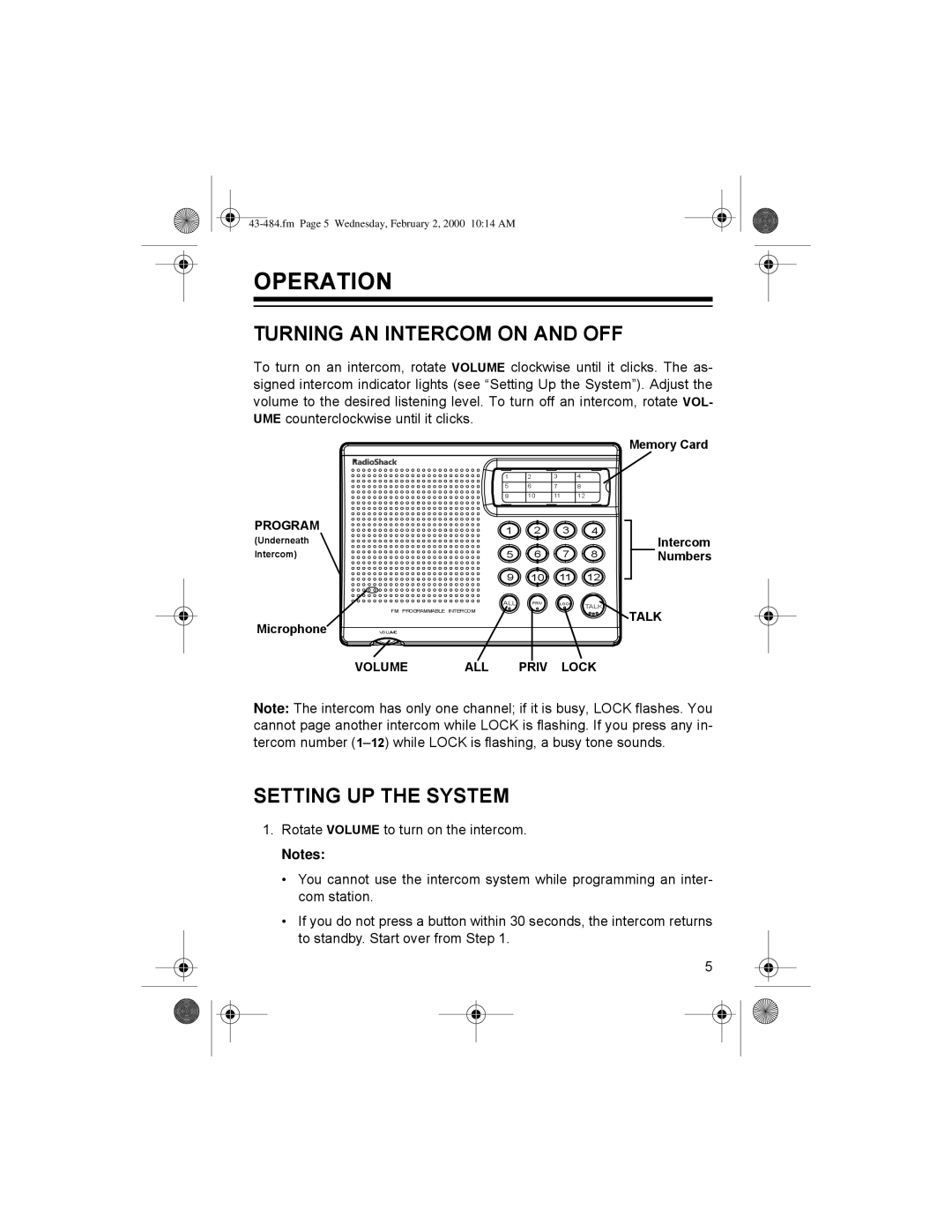 Radio Shack 43-484 manual 235$7,21#, 7851,1*#$1#,175&20#21#$1#2#, 677,1*#83#7+#6670 