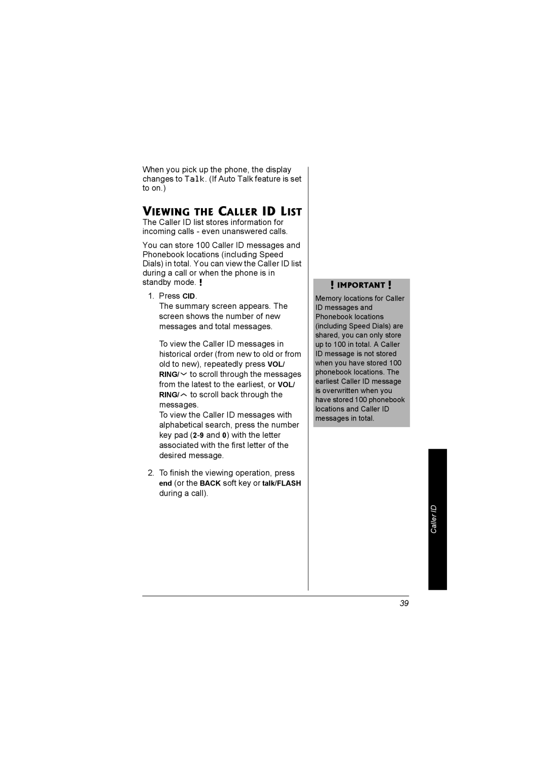 Radio Shack 43-5560 owner manual Viewing the Caller ID List 