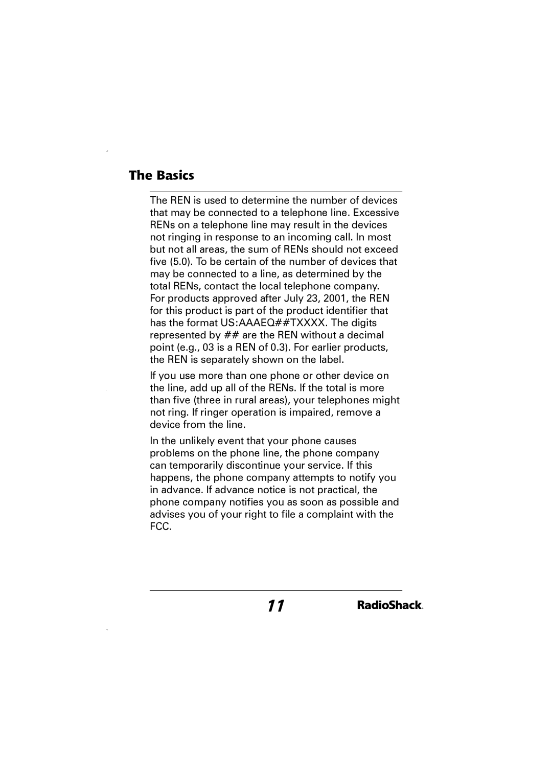 Radio Shack 43-5829 manual Basics 