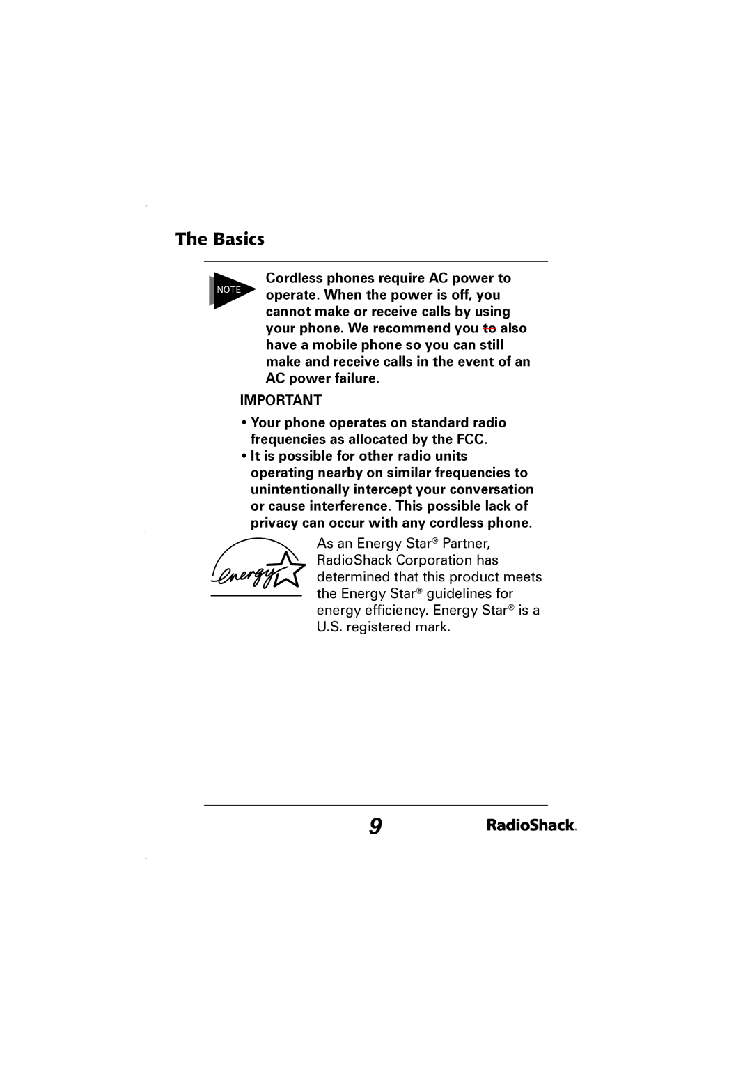 Radio Shack 43-5829 manual Basics 