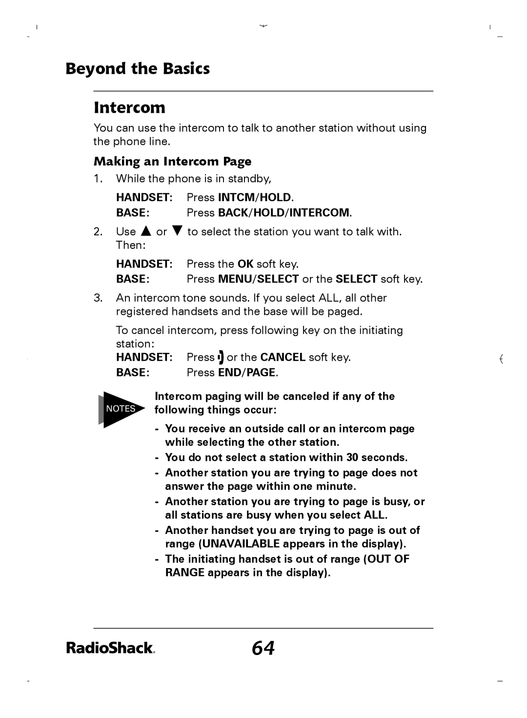 Radio Shack 43-5862 owner manual Beyond the Basics Intercom, Making an Intercom 