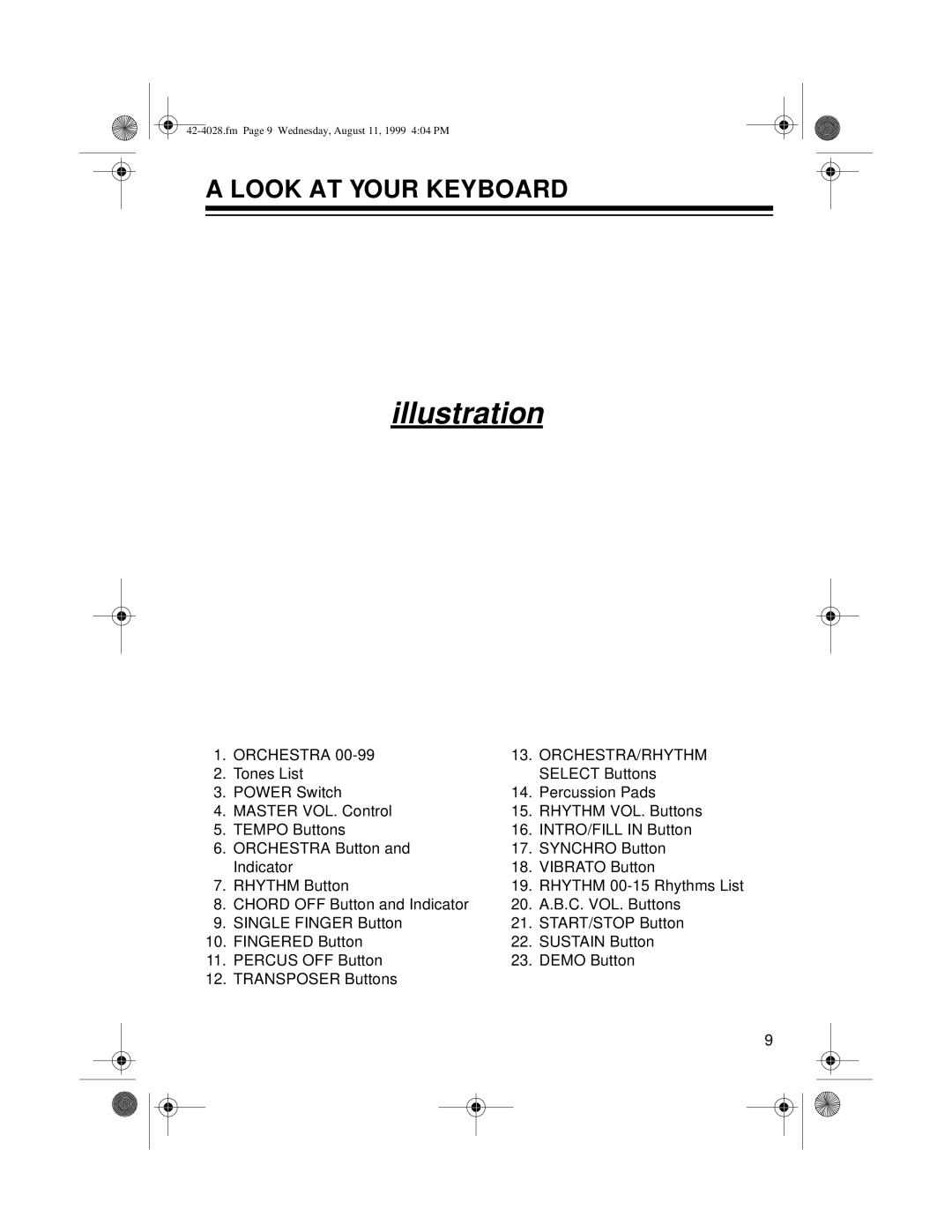 Radio Shack 580 owner manual Look AT Your Keyboard, Orchestra ORCHESTRA/RHYTHM 