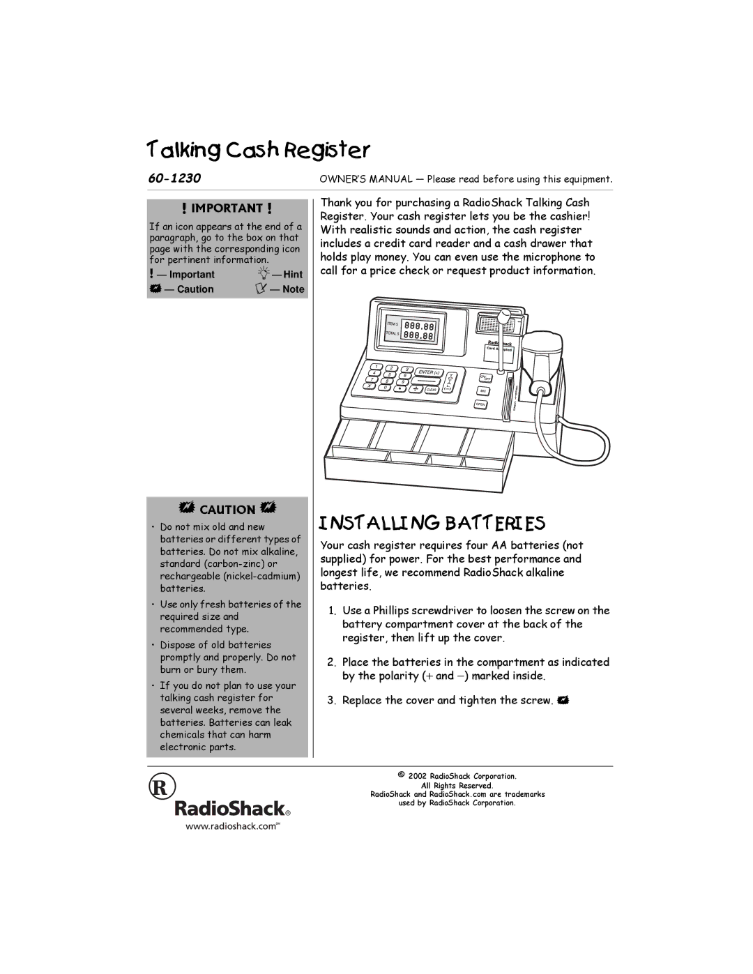 Radio Shack 60-1230 manual ?DE2==?8ï32EE6C6D, #+/2146#06#, #76+10 