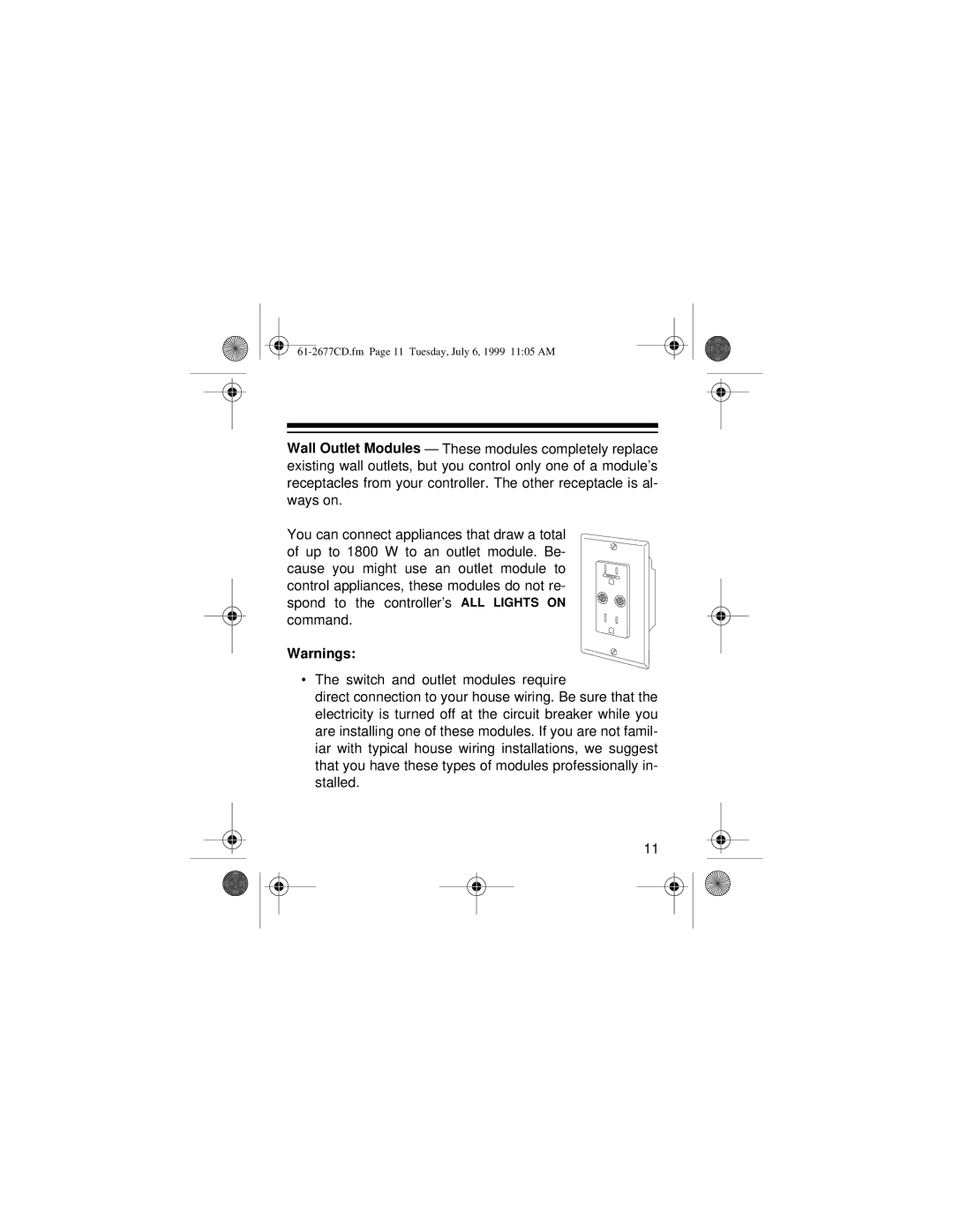 Radio Shack owner manual 61-2677CD.fm Page 11 Tuesday, July 6, 1999 1105 AM 