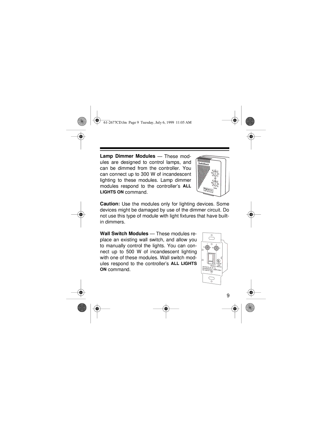 Radio Shack 61-2677C owner manual Command 