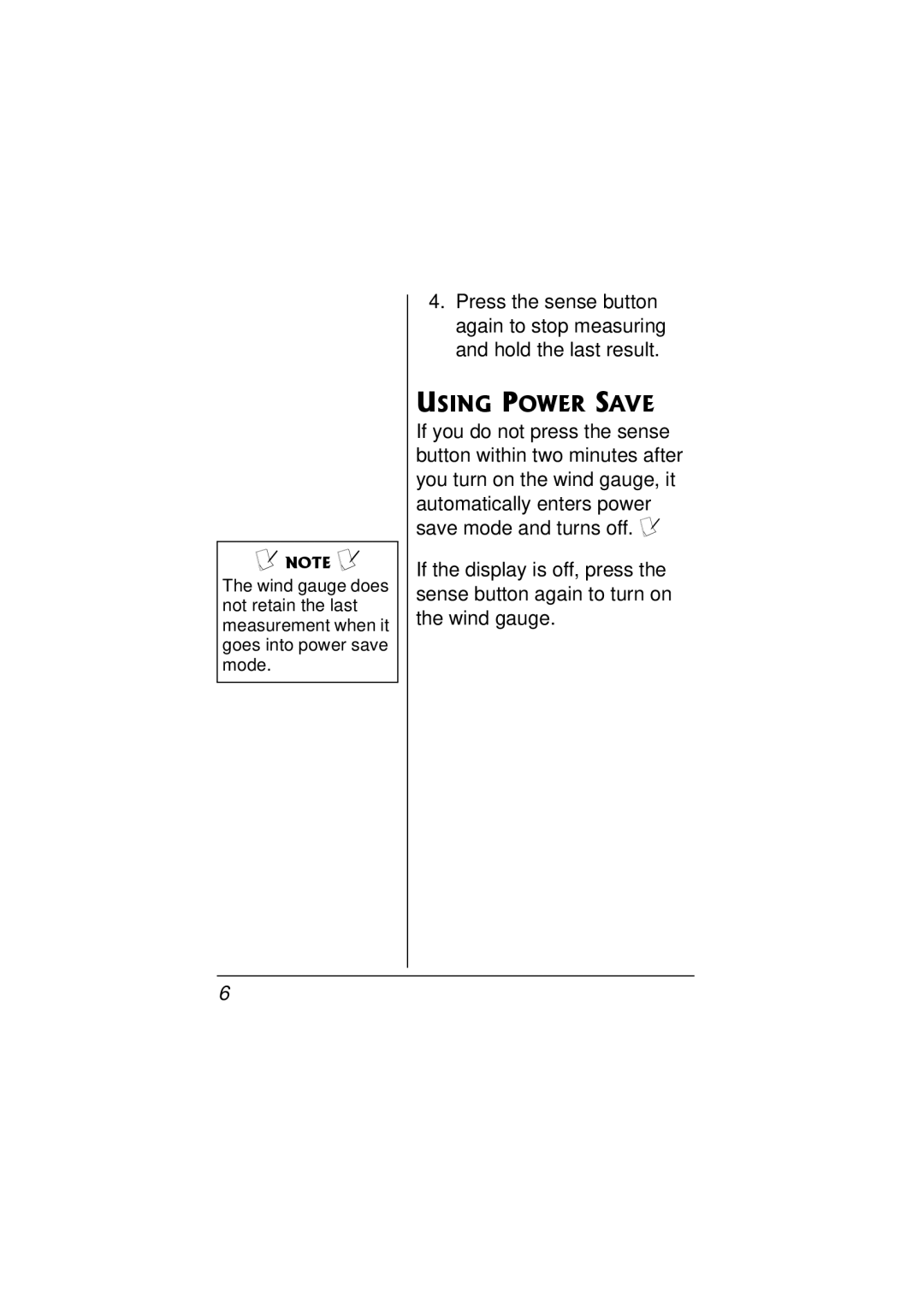 Radio Shack 63-1119 owner manual Using Power Save 