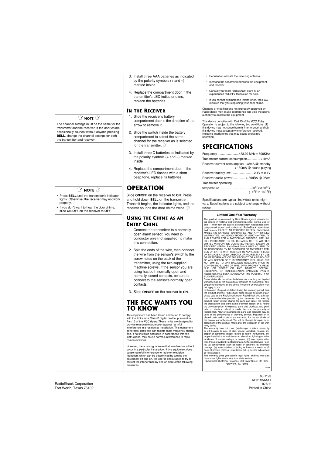 Radio Shack 63-1123 owner manual 124#6+10, #06517, 52%++%#6+105, +06*4%+84, 75+06*%*+/#5#0 064%*+ 