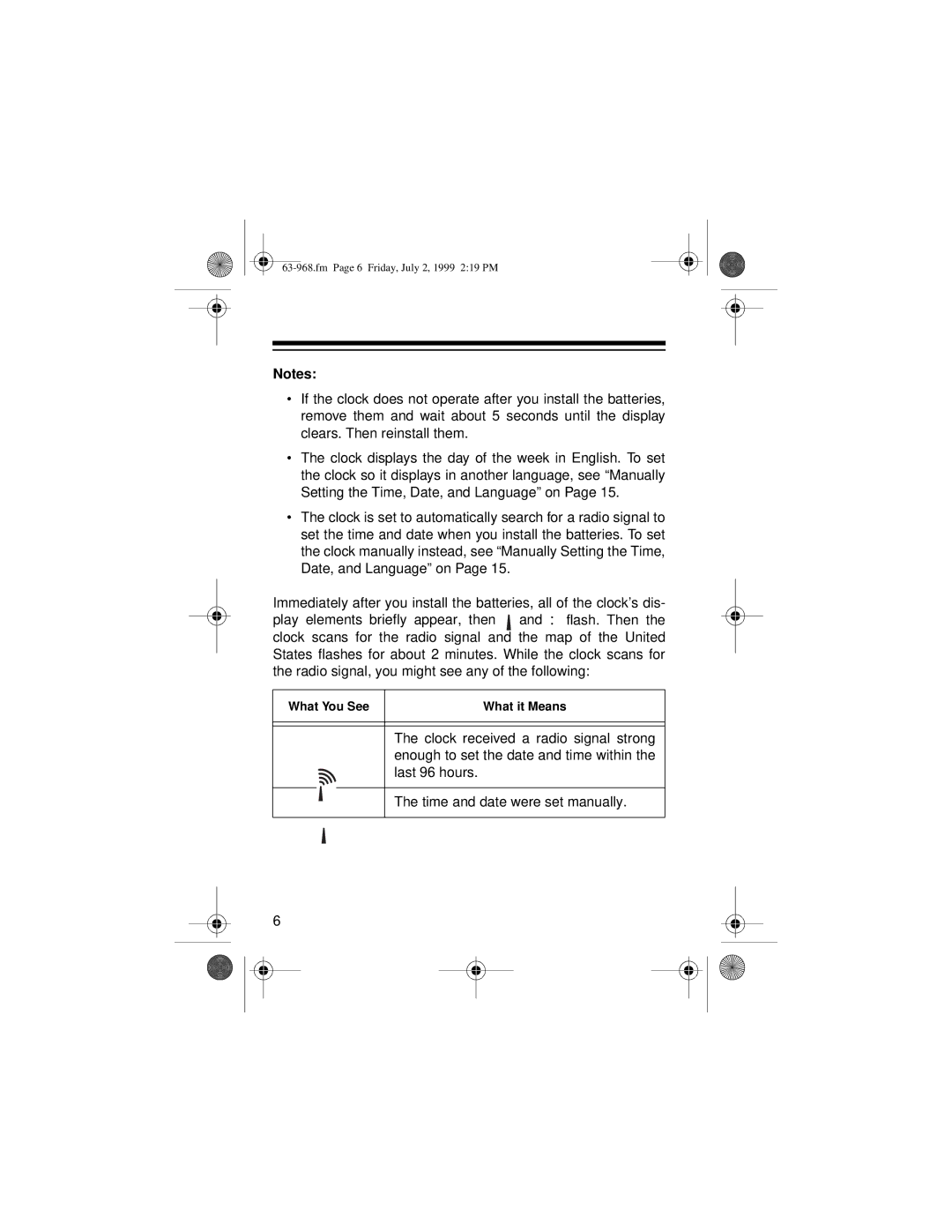 Radio Shack 63-968 owner manual What You See 