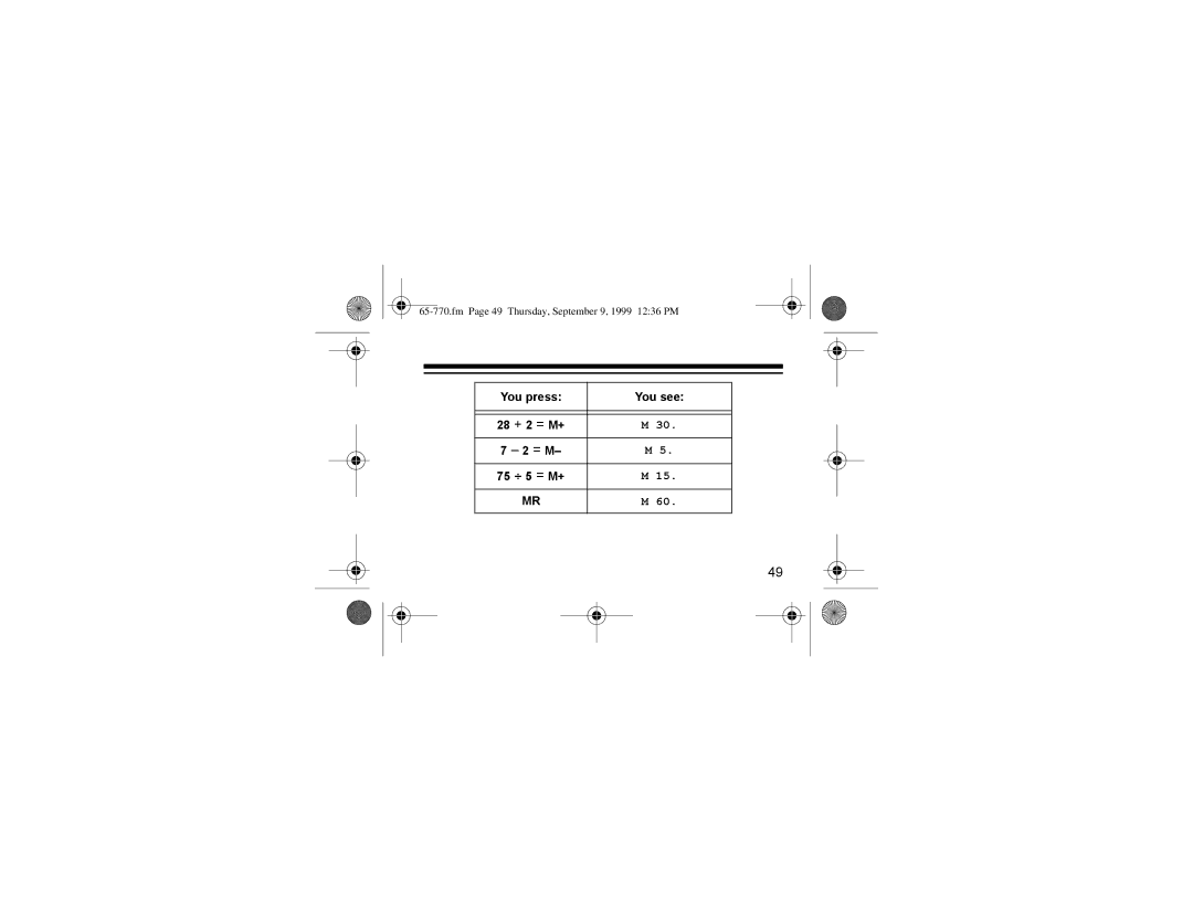 Radio Shack 65-770 manual #·# 8# #, Fm Page 49 Thursday, September 9, 1999 1236 PM 
