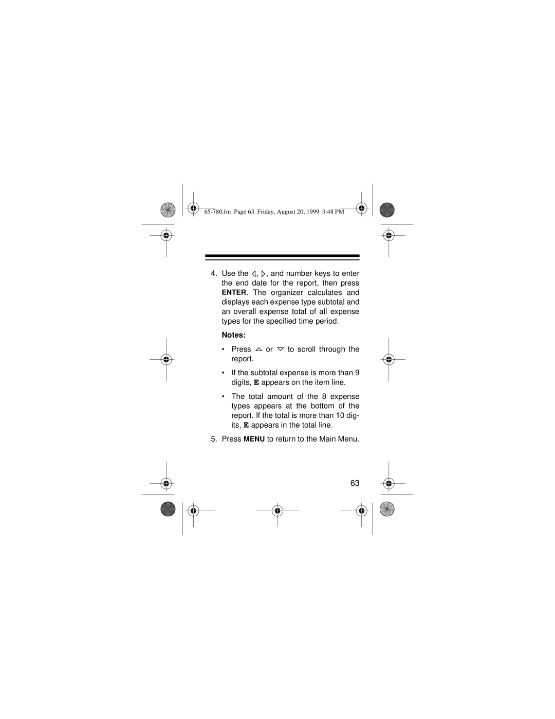 Radio Shack 65-780 owner manual Fm Page 63 Friday, August 20, 1999 348 PM 