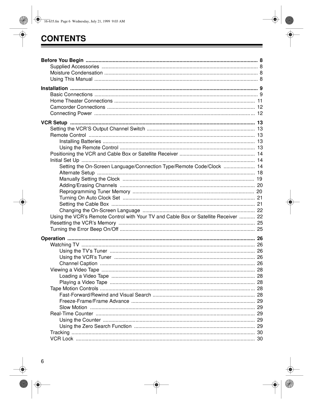 Radio Shack 66 owner manual Contents 