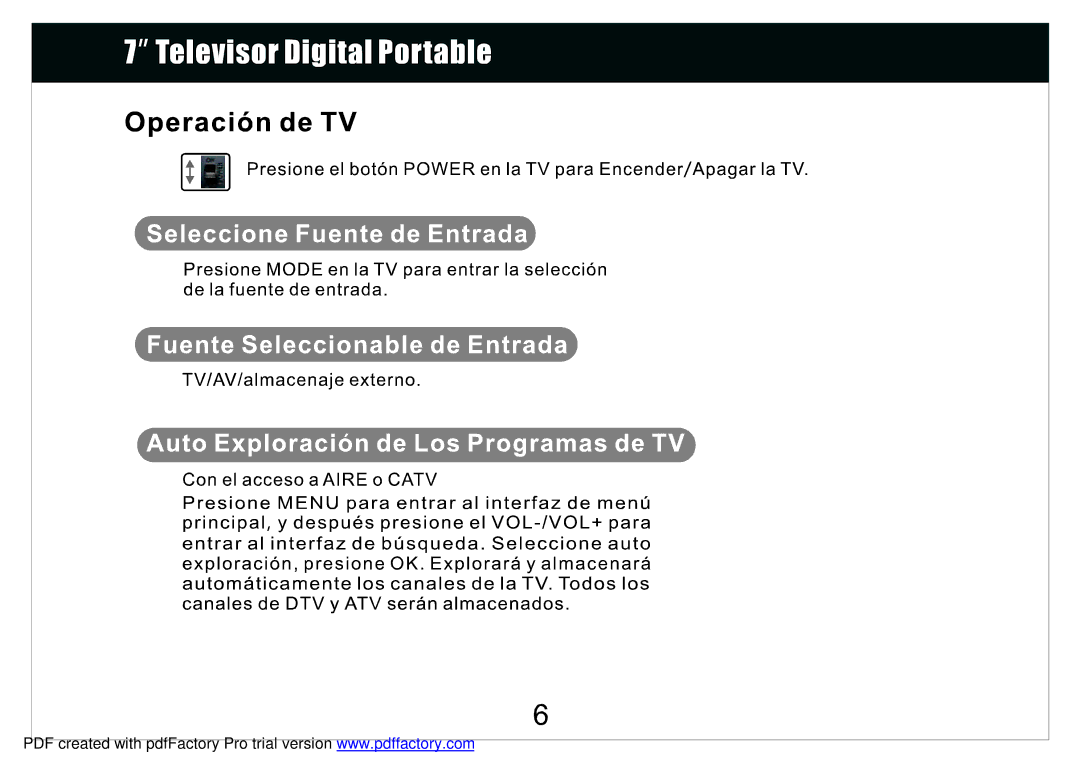 Radio Shack 780PTV manual 