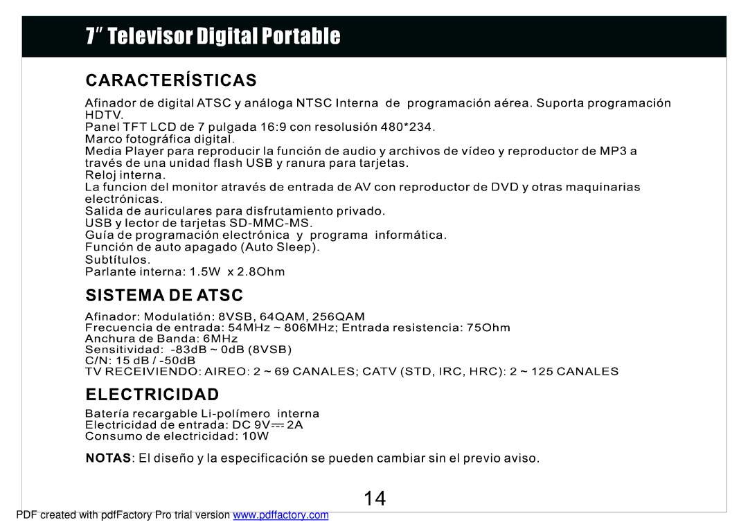 Radio Shack 780PTV manual 