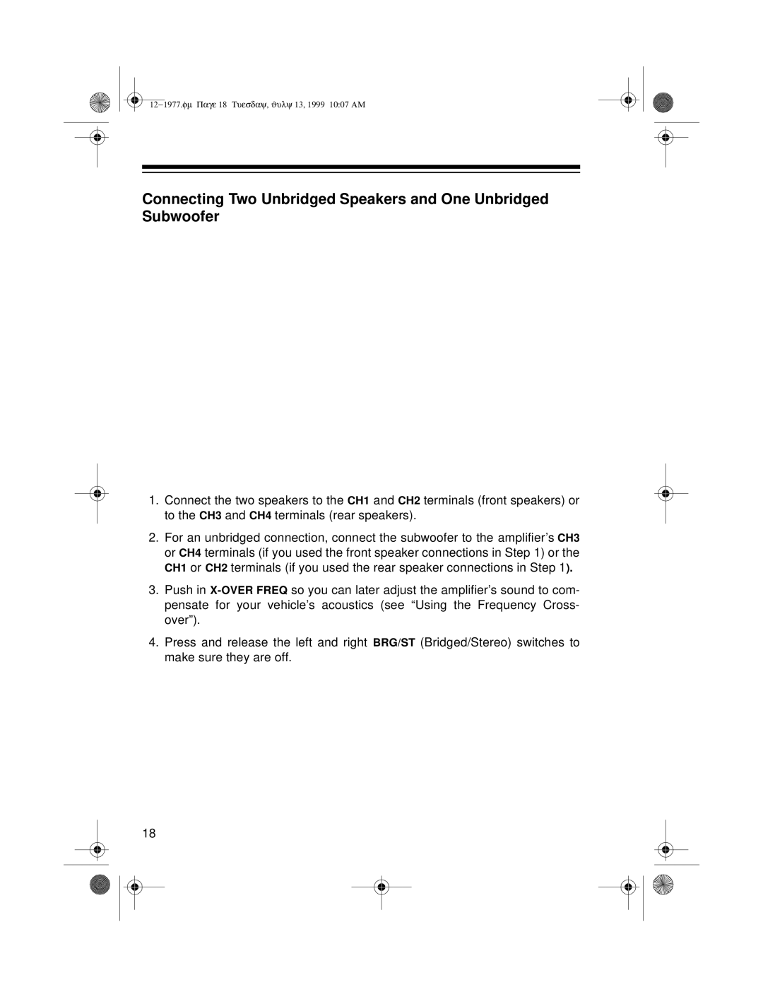 Radio Shack 85 owner manual Fm Page 18 Tuesday, July 13, 1999 1007 AM 