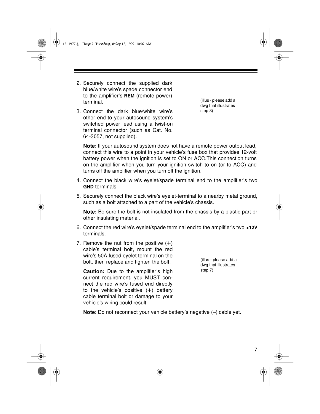 Radio Shack 85 owner manual Illus please add a dwg that illustrates step 