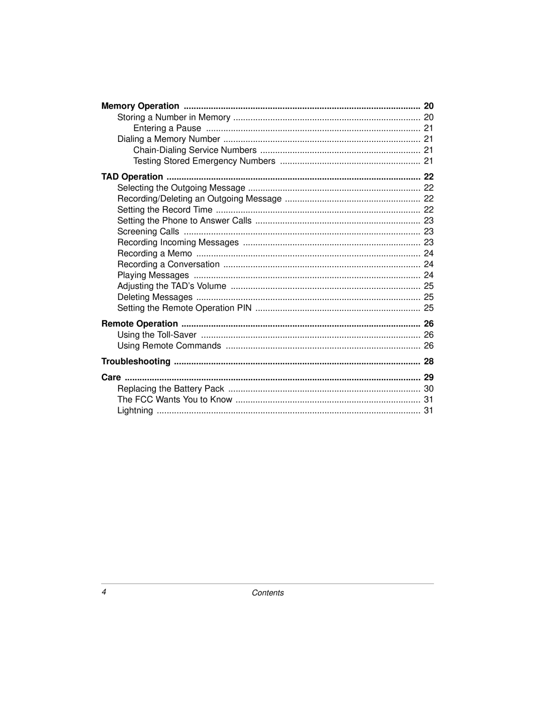 Radio Shack 900MHz owner manual Using the Toll-Saver Using Remote Commands 