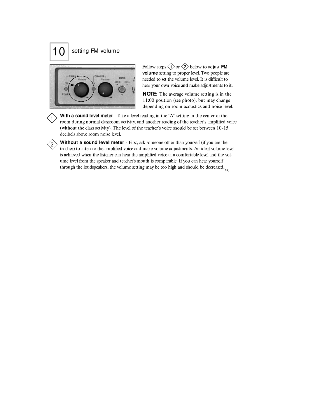 Radio Shack 920SR manual Setting FM volume 