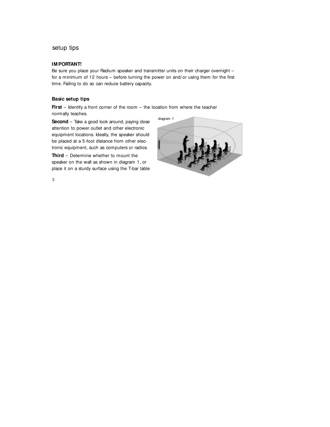 Radio Shack 920SR manual Setup tips, Basic setup tips 