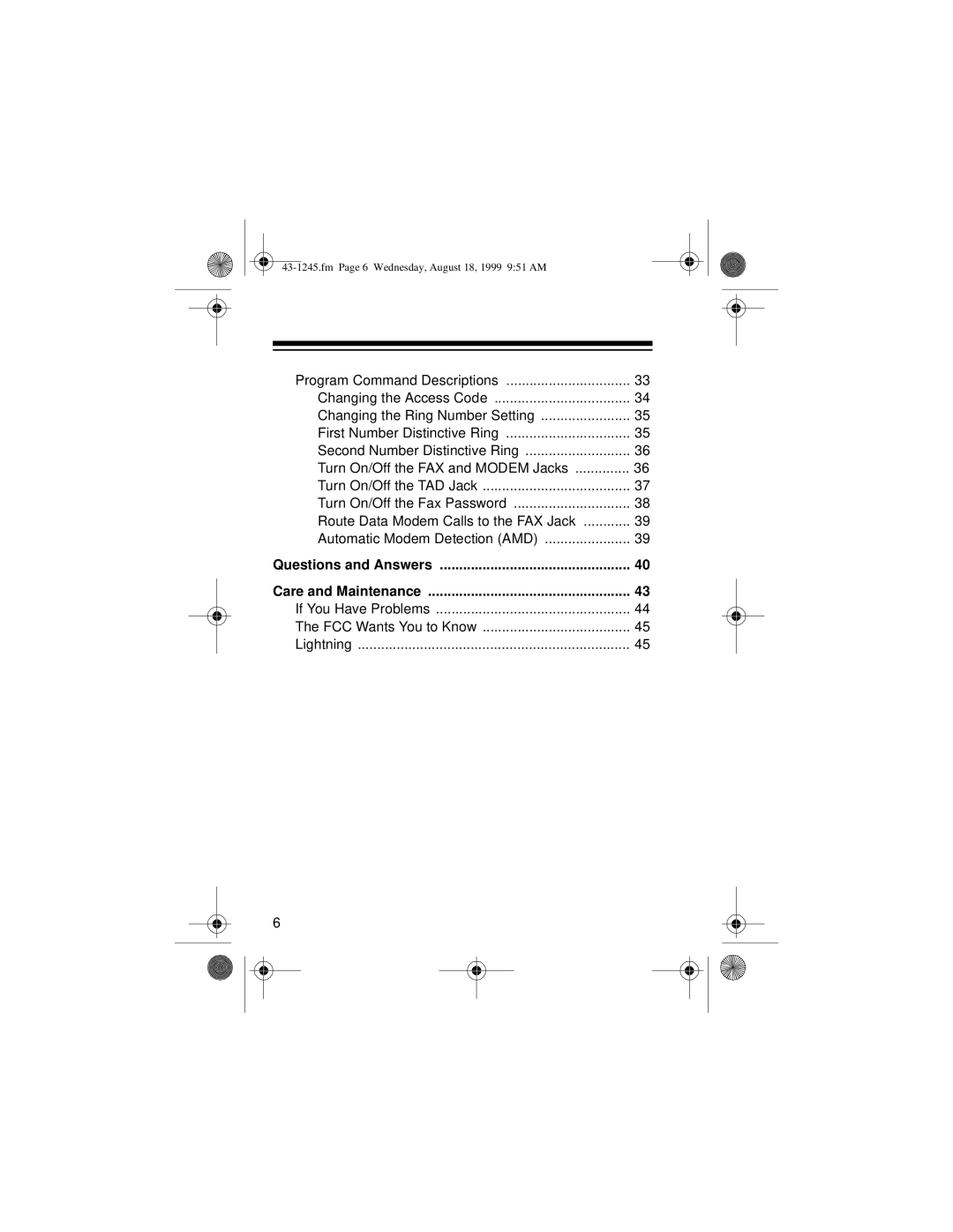 Radio Shack AFX-300 owner manual Questions and Answers Care and Maintenance 