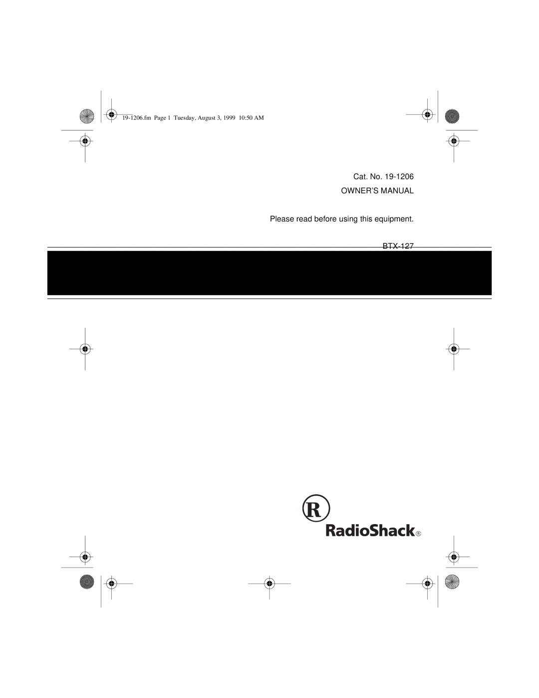 Radio Shack BTX-127 owner manual Ctcss VHF/FM 