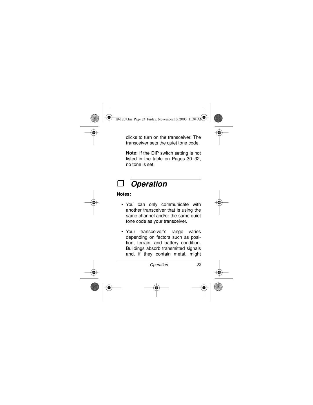 Radio Shack BTX-128 owner manual Operation 