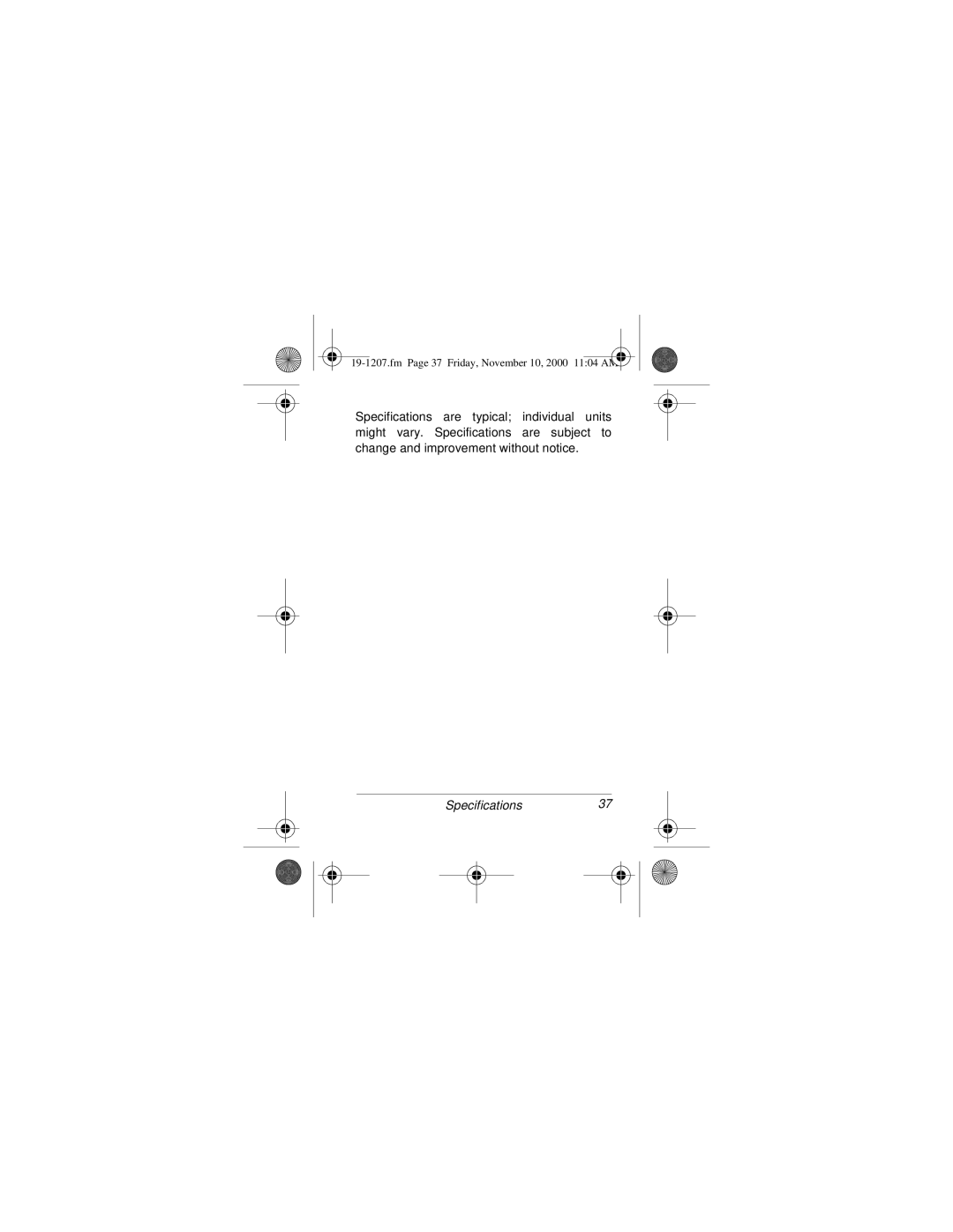 Radio Shack BTX-128 owner manual Specifications37 