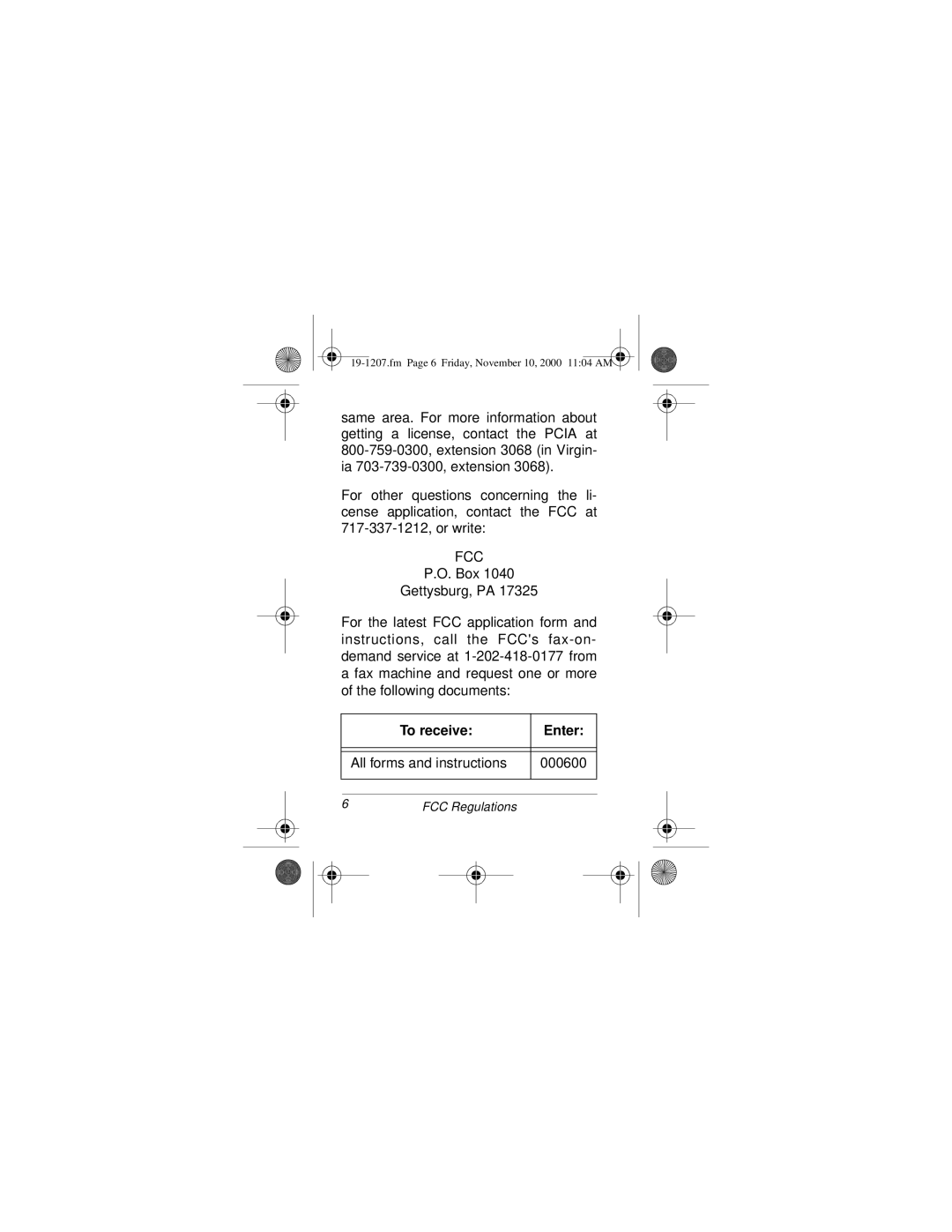 Radio Shack BTX-128 owner manual To receive Enter 