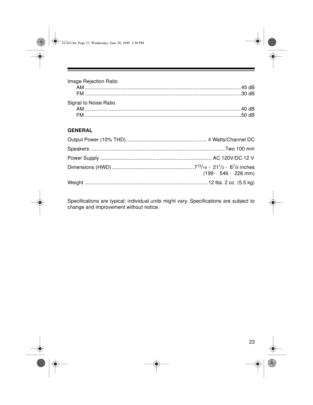 Radio Shack CD-3318 owner manual General 