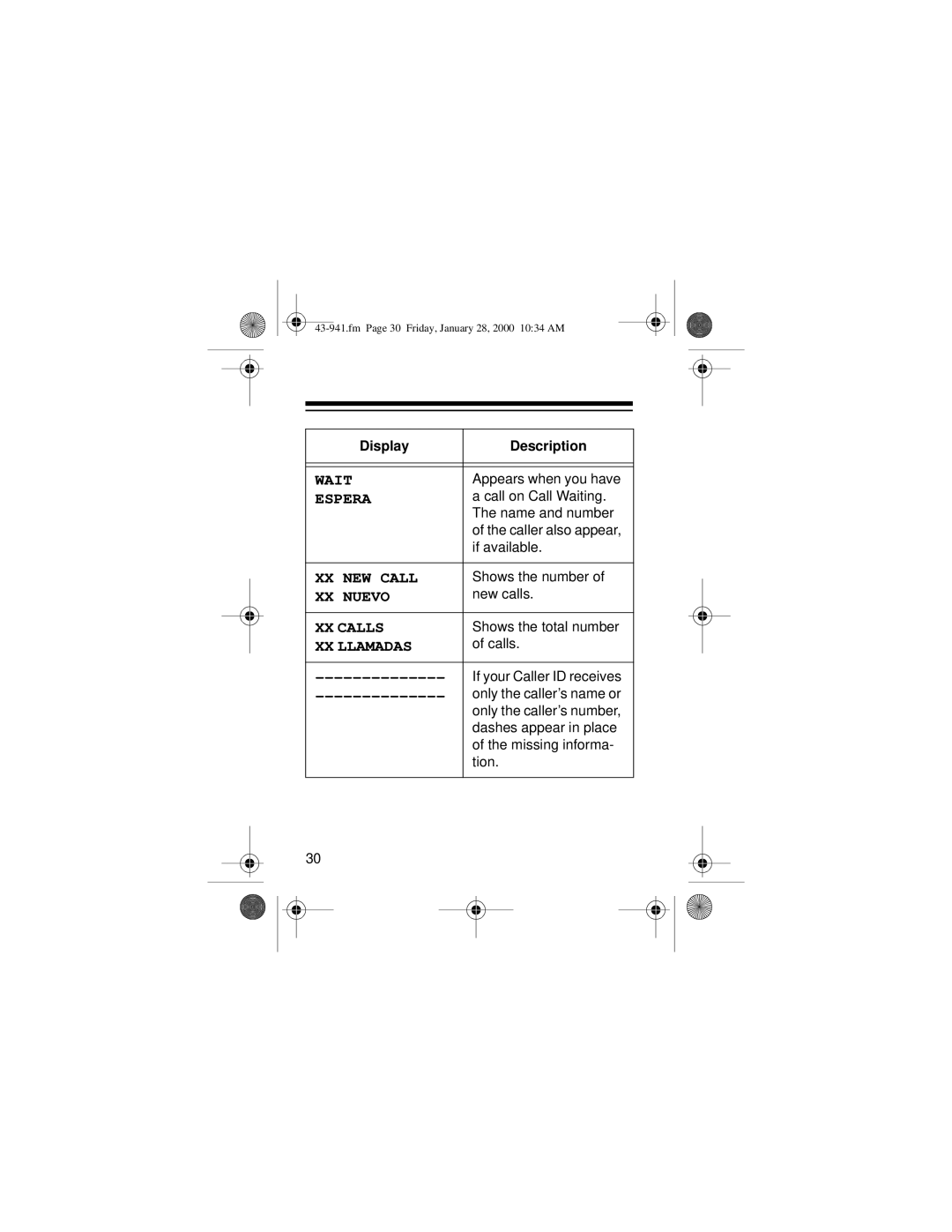 Radio Shack CID-941 owner manual Wait 