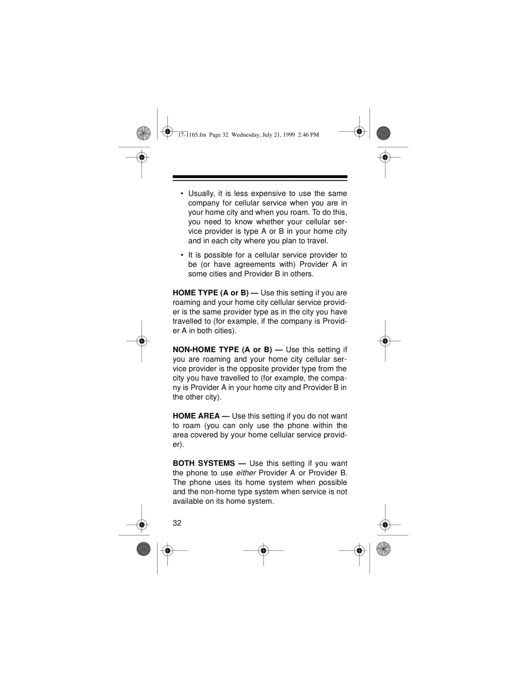 Radio Shack CT-354 owner manual Fm Page 32 Wednesday, July 21, 1999 246 PM 