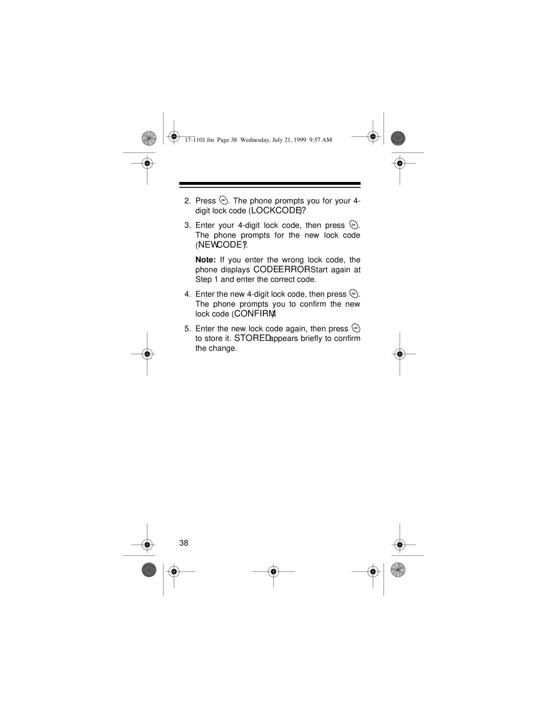 Radio Shack CT-400 owner manual Fm Page 38 Wednesday, July 21, 1999 957 AM 