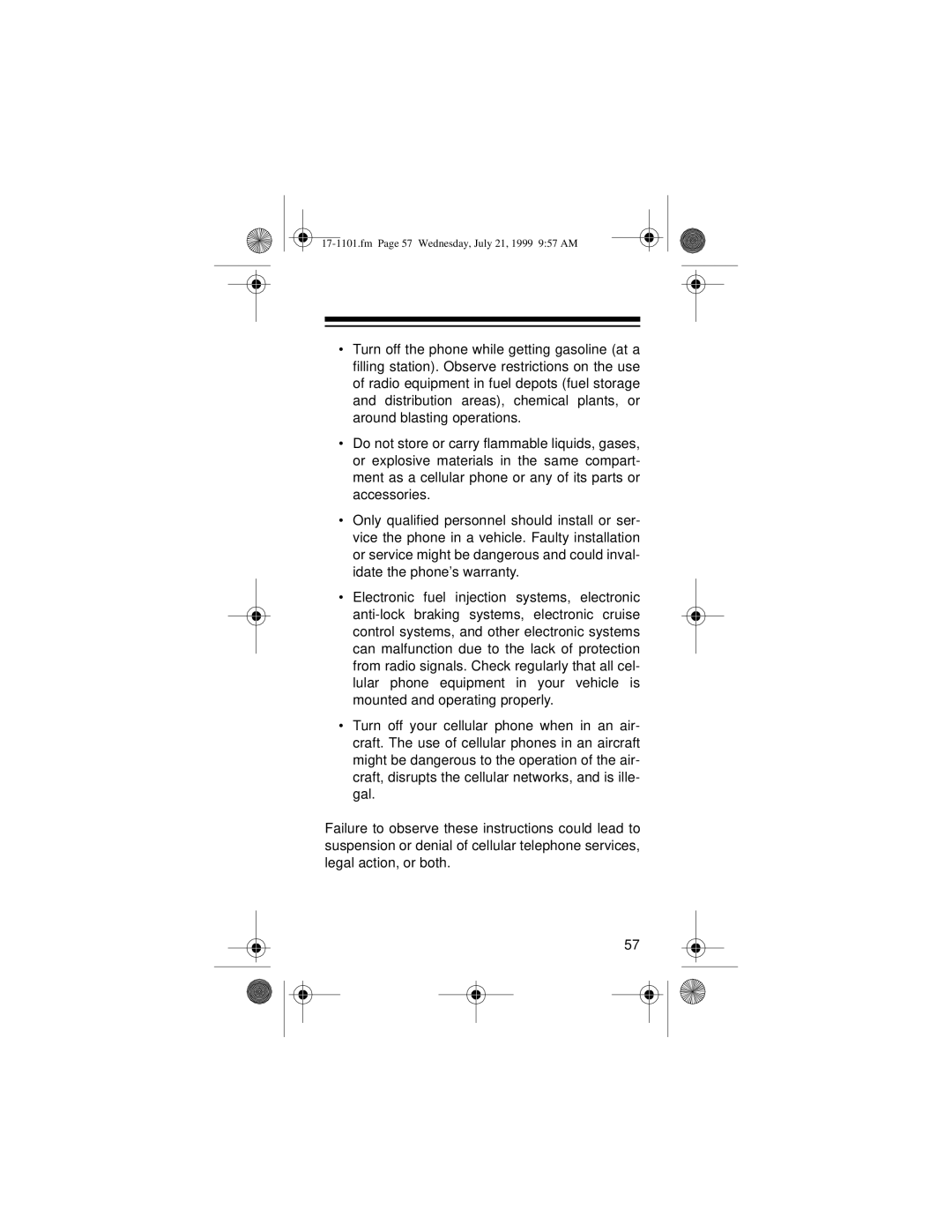 Radio Shack CT-400 owner manual Fm Page 57 Wednesday, July 21, 1999 957 AM 