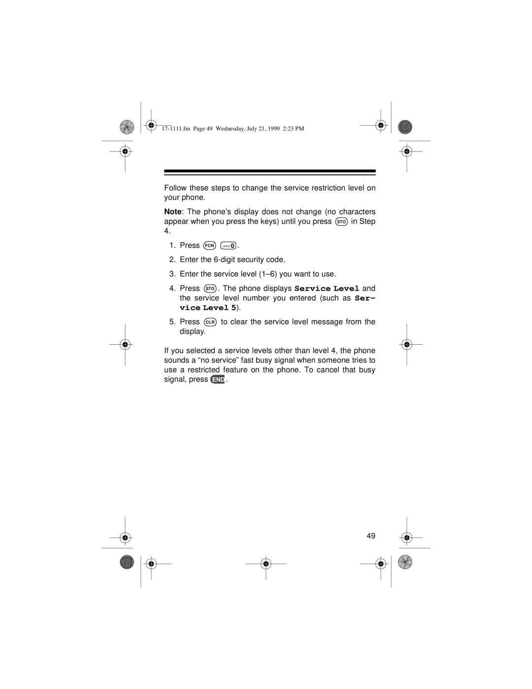 Radio Shack CT-502 owner manual Fm Page 49 Wednesday, July 21, 1999 223 PM 