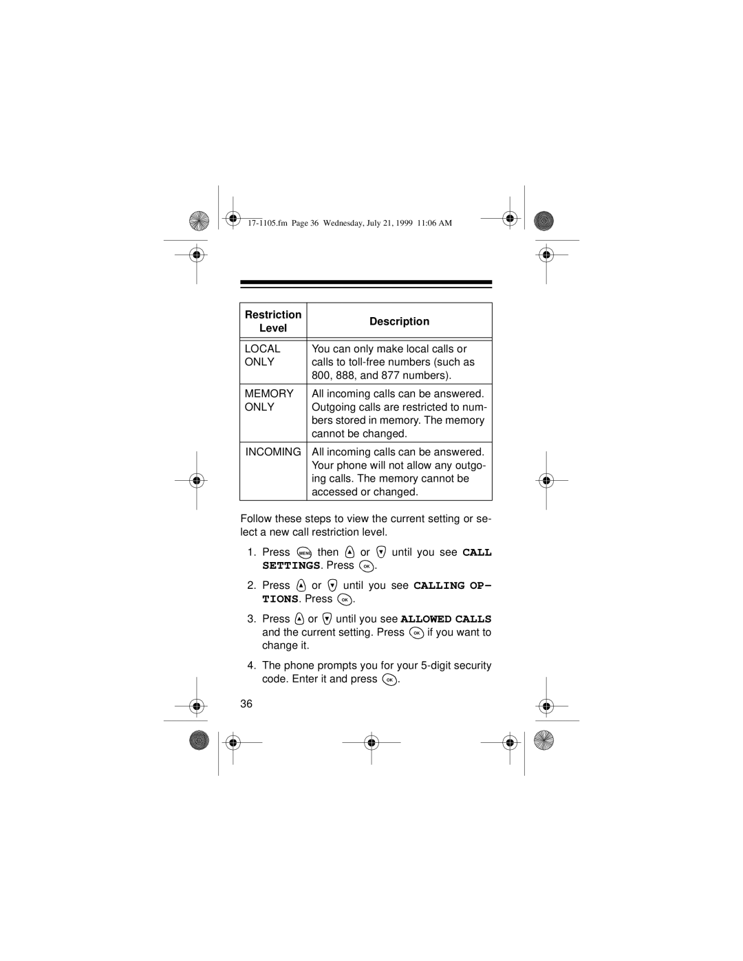 Radio Shack CT-600 owner manual Local 