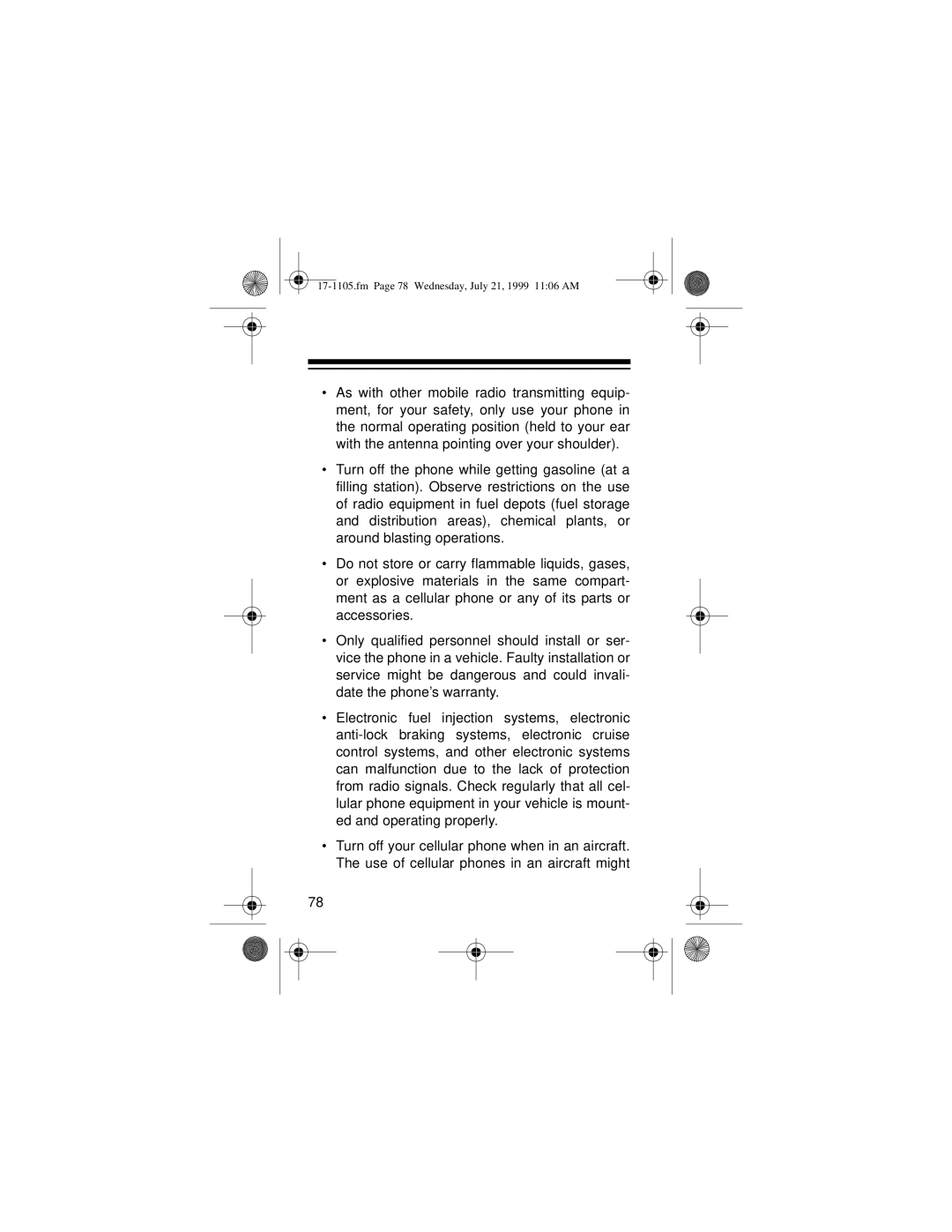 Radio Shack CT-600 owner manual Fm Page 78 Wednesday, July 21, 1999 1106 AM 