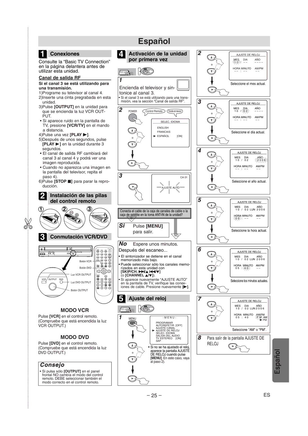 Radio Shack DVD / VCR owner manual Español 