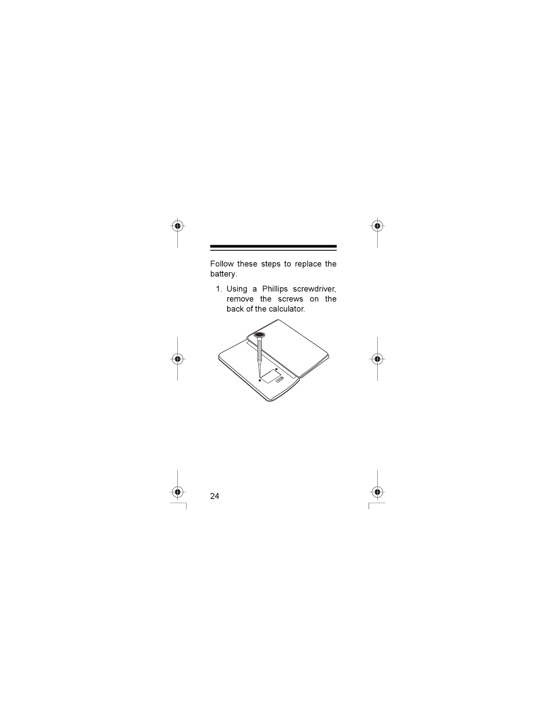 Radio Shack EC-293 manual ROORZý WKHVHý VWHSVý WRý UHSODFHý WKH EDWWHU\ï 