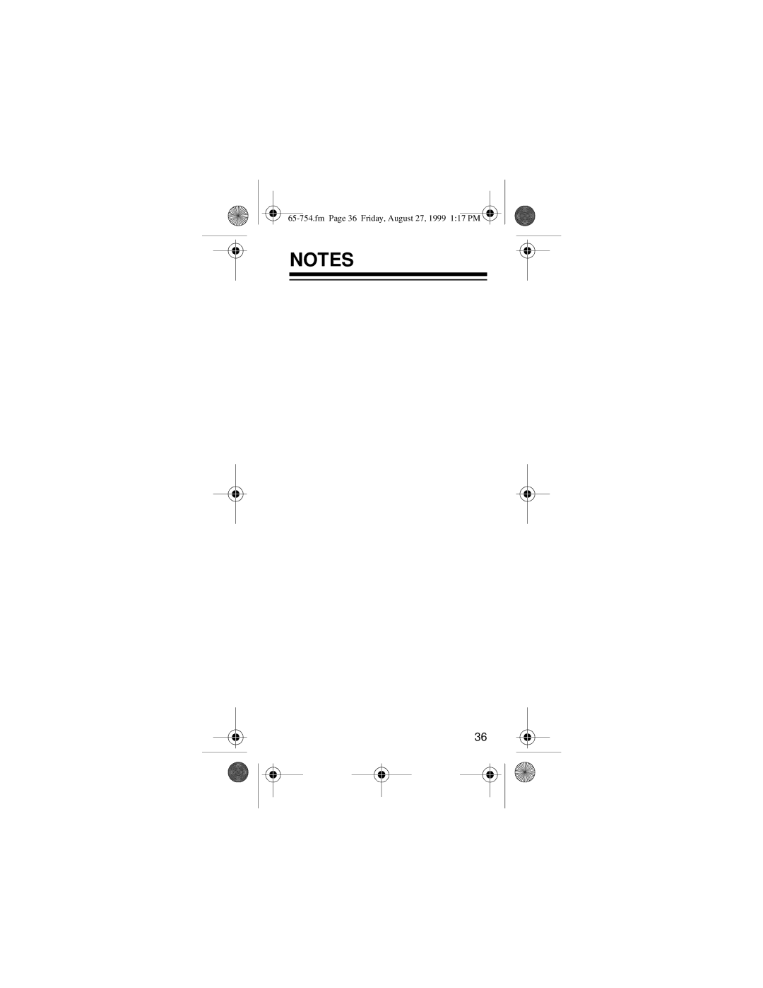 Radio Shack EC-3031 owner manual Fm Page 36 Friday, August 27, 1999 117 PM 