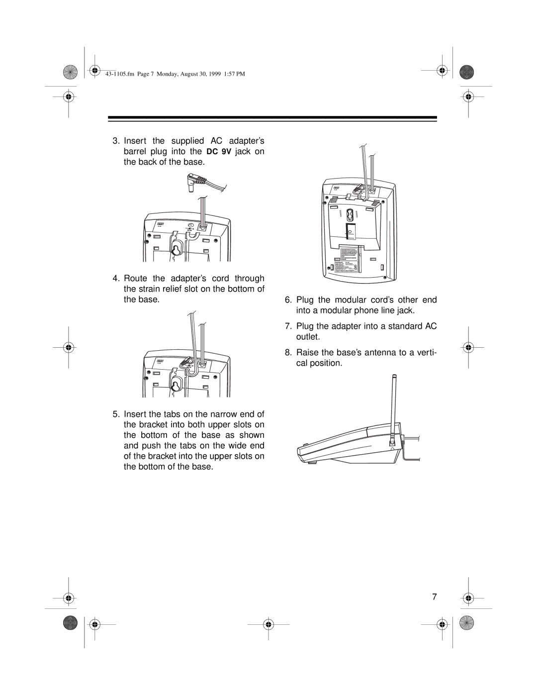 Radio Shack ET-1105 owner manual Fm Page 7 Monday, August 30, 1999 157 PM 