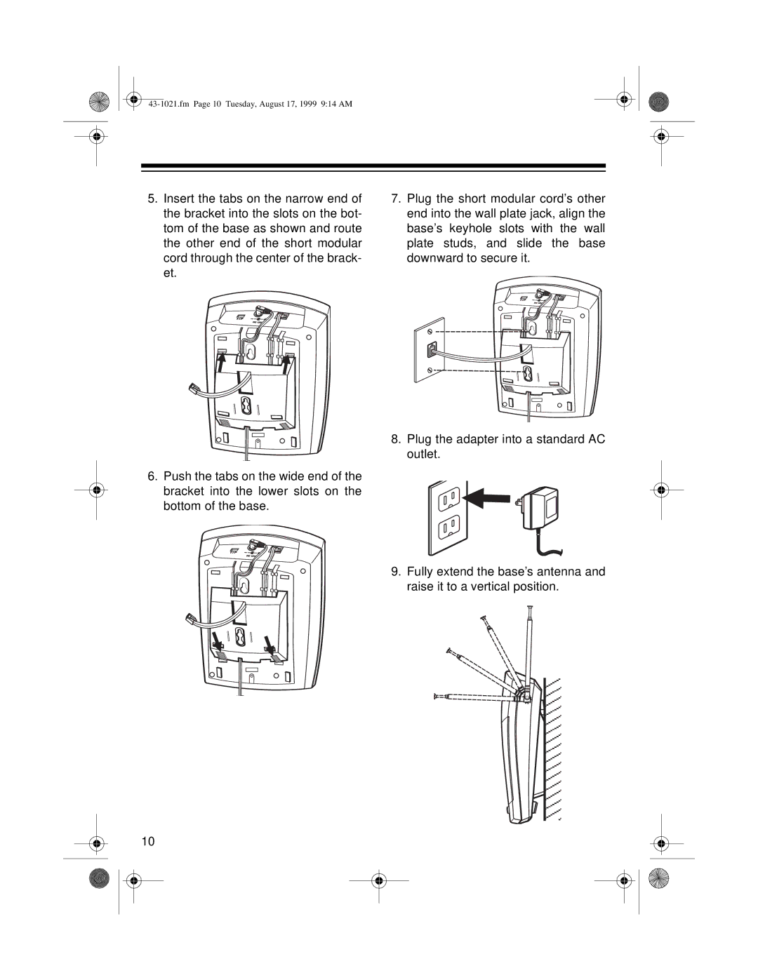 Radio Shack ET-521 owner manual Fm Page 10 Tuesday, August 17, 1999 914 AM 