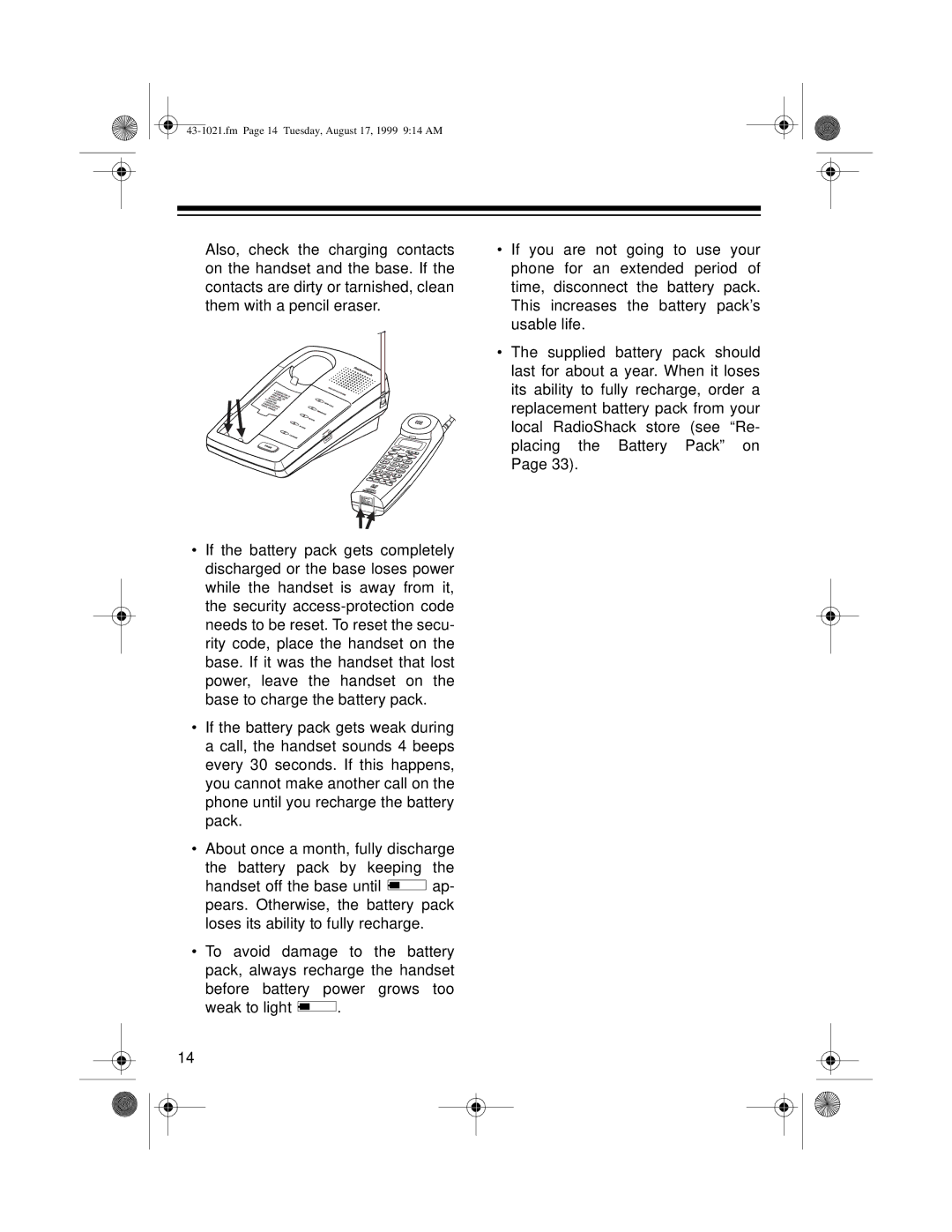 Radio Shack ET-521 owner manual Fm Page 14 Tuesday, August 17, 1999 914 AM 