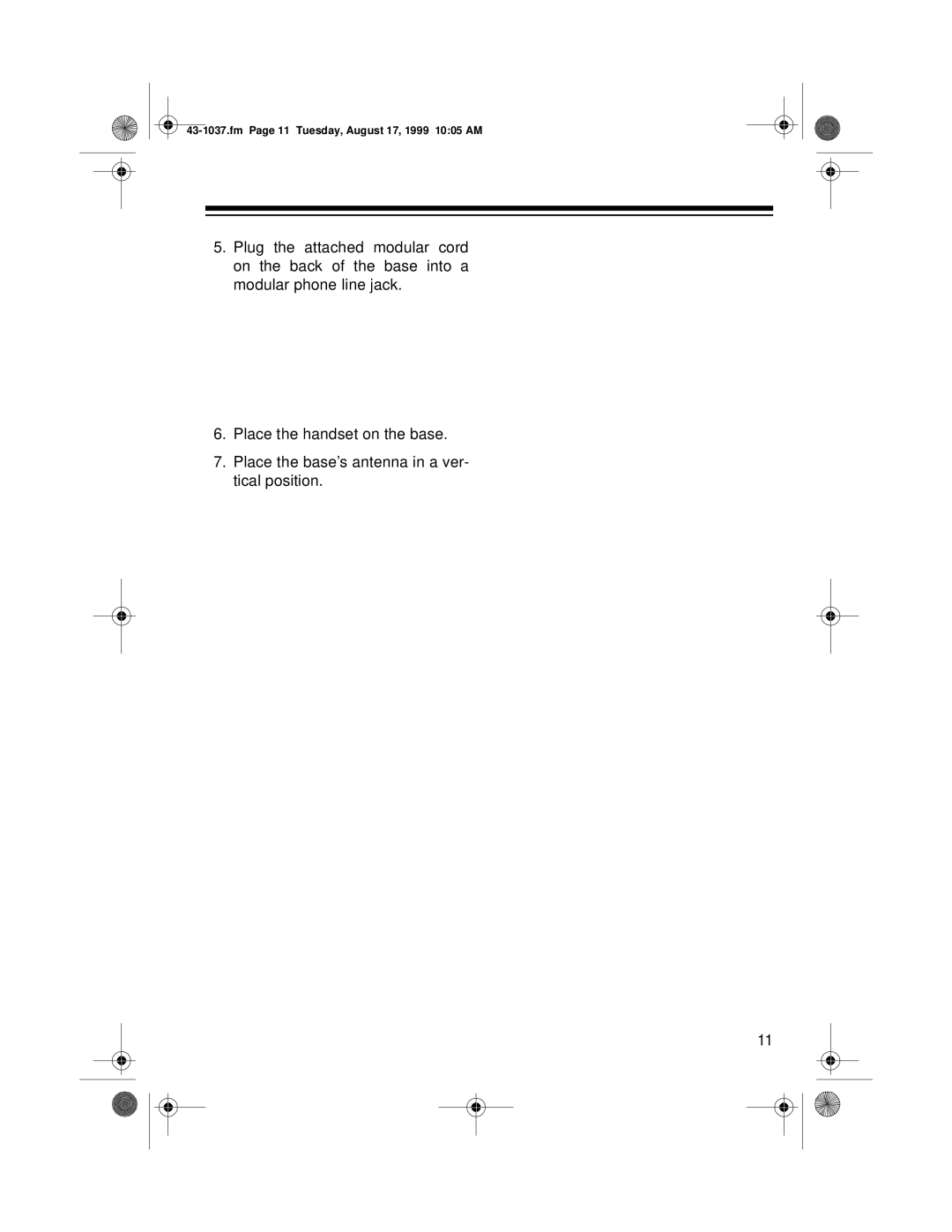 Radio Shack ET-537 owner manual Fm Page 11 Tuesday, August 17, 1999 1005 AM 