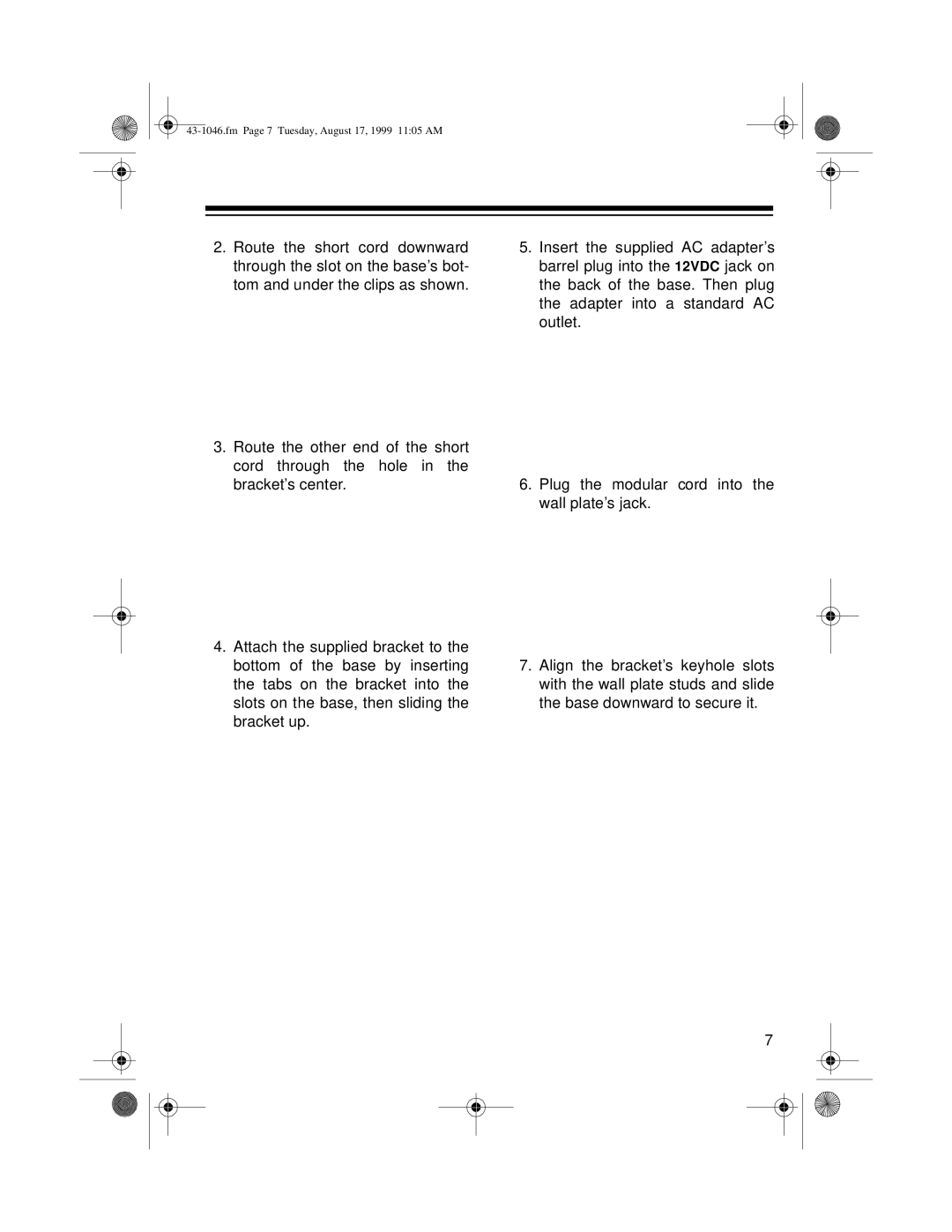 Radio Shack ET-546 owner manual Fm Page 7 Tuesday, August 17, 1999 1105 AM 