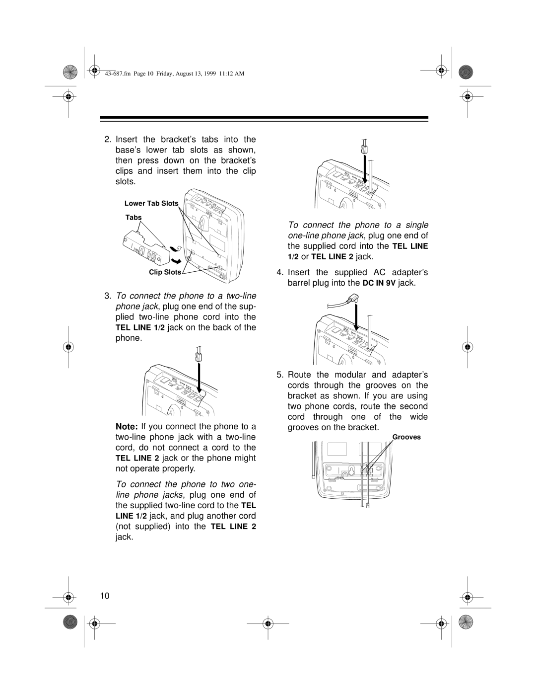 Radio Shack ET-687 owner manual Fm Page 10 Friday, August 13, 1999 1112 AM 