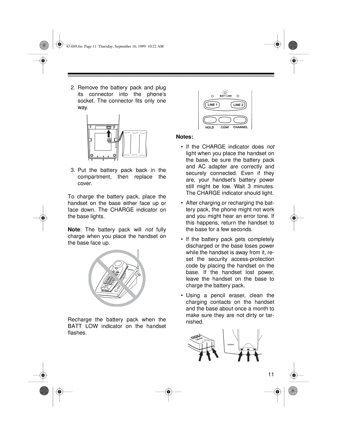 Radio Shack ET-689 owner manual Fm Page 11 Thursday, September 16, 1999 1022 AM 