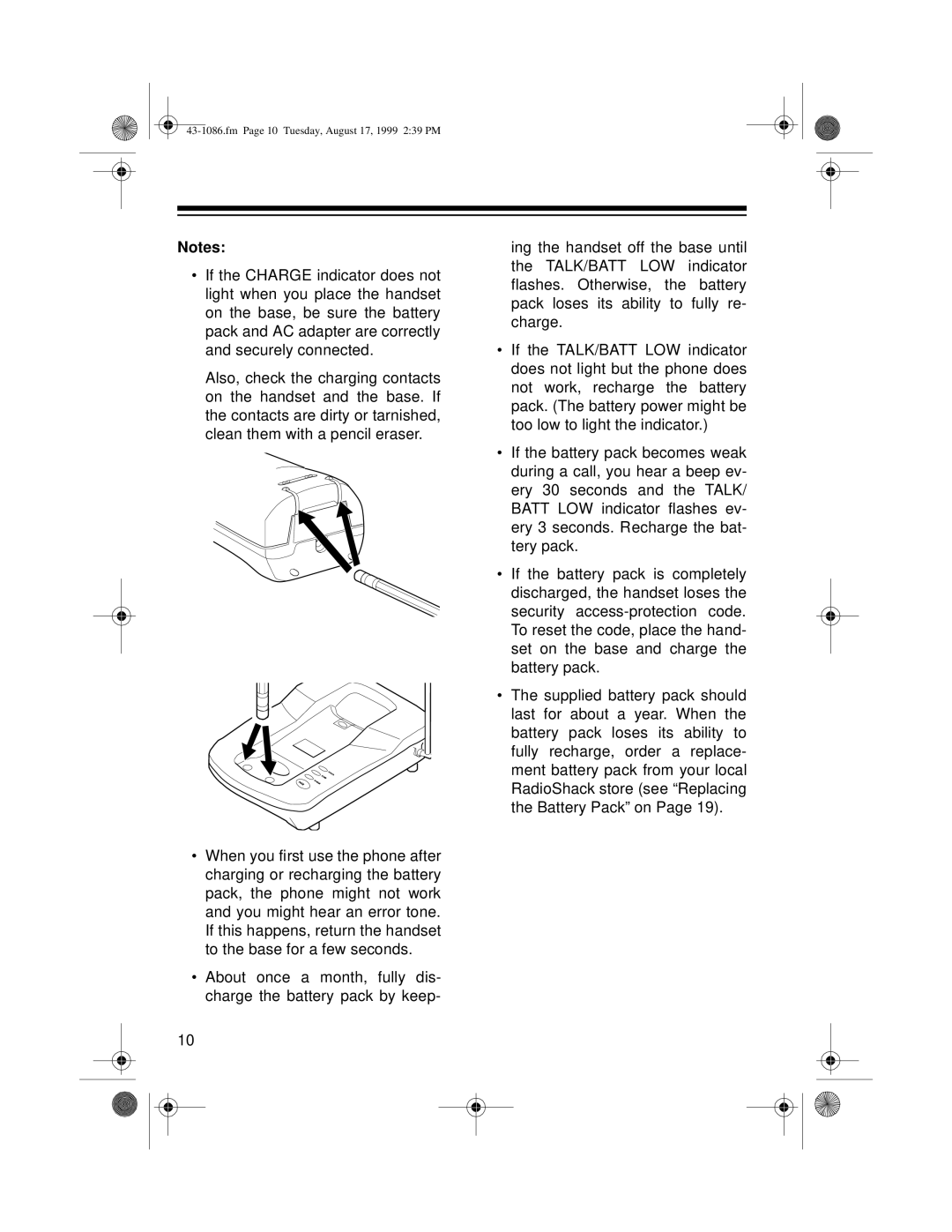 Radio Shack ET-916 owner manual Fm Page 10 Tuesday, August 17, 1999 239 PM 