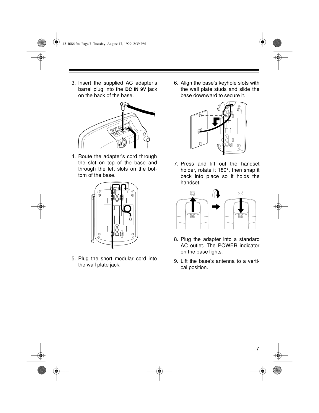 Radio Shack ET-916 owner manual Fm Page 7 Tuesday, August 17, 1999 239 PM 